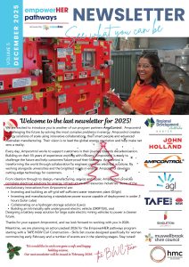 EmpowerHER Pathways Program - December 2025 newsletter. -